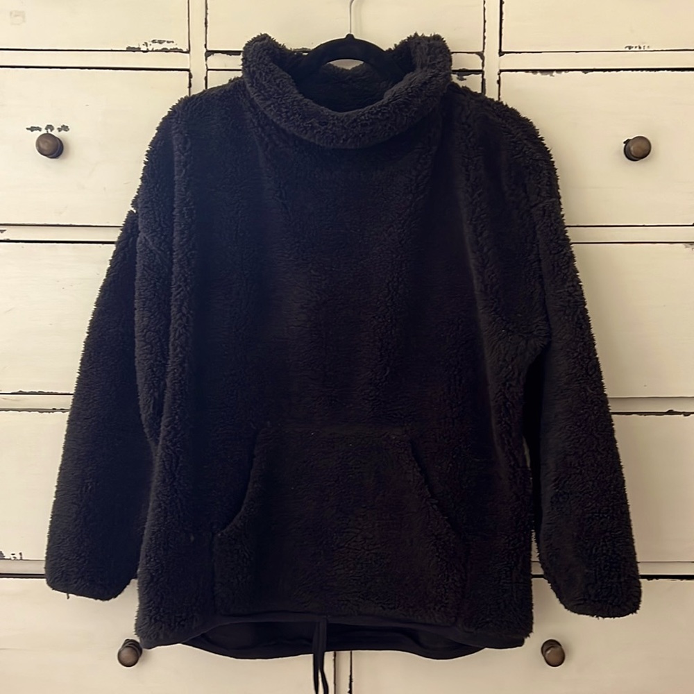 Carve Designs Roley Cowl Fleece Pullover XL
